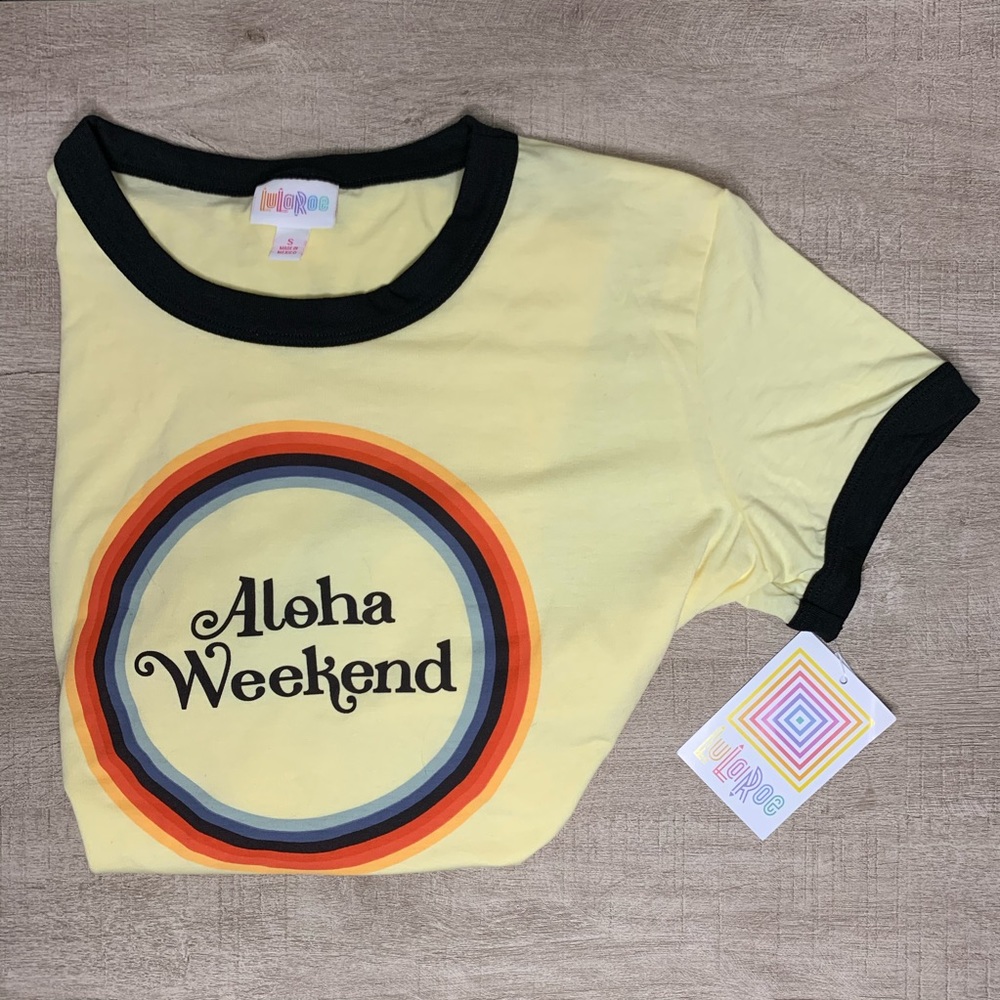 LuLaRoe Liv Graphic Tee Shirt